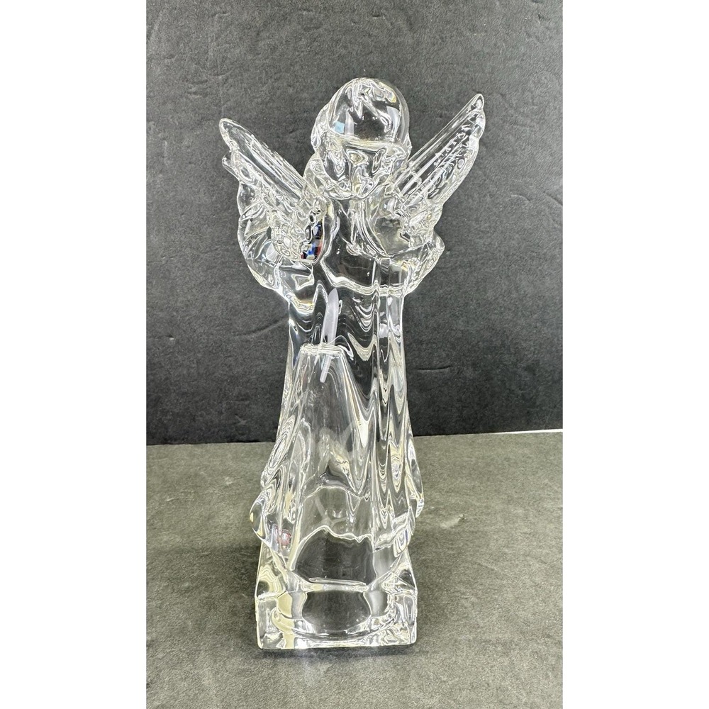 Mikasa Herald Collection Angelic Mandolin Angel Lead Crystal Germany 8.25" - Picture 5 of 11